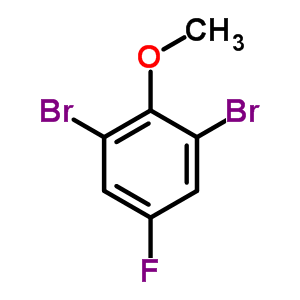 2,6-Dibromo-4-fluoroanisole Structure,443-41-4Structure