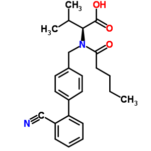 (2S)-2-[[4-(2-cyanophenyl)phenyl]methyl-pentanoyl-amino]-3-methyl-butanoic acid Structure,443093-86-5Structure