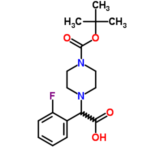 2-(4-Boc-piperazinyl)-2-(2-fluoro-phenyl)acetic acid Structure,444892-80-2Structure