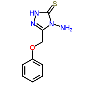 4-Triazole-3-thione,2,4-dihydro-4-amino-5-(phenoxymethyl)-3H-2 Structure,4461-15-8Structure