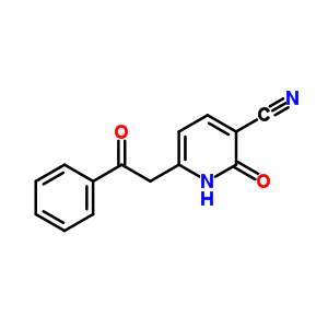 3-Pyridinecarbonitrile,1,2-dihydro-2-oxo-6-(2-oxo-2-phenylethyl)- Structure,4487-38-1Structure