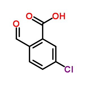 5-Chloro-2-formylbenzoic acid Structure,4506-45-0Structure