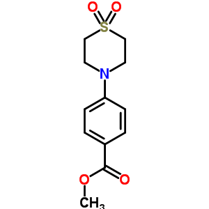 Methyl 4-(1,1-dioxothiomorpholino)benzoate Structure,45185-76-0Structure