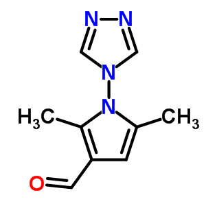 2,5-Dimethyl-1-(4h-1,2,4-triazol-4-yl)-1h-pyrrole-3-carbaldehyde Structure,453557-49-8Structure