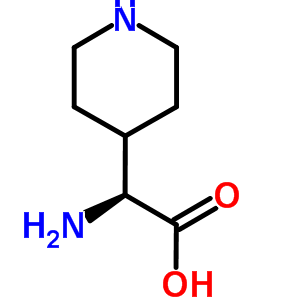 (S)-alfa-氨基-4-哌啶乙酸結(jié)構(gòu)式_459166-03-1結(jié)構(gòu)式