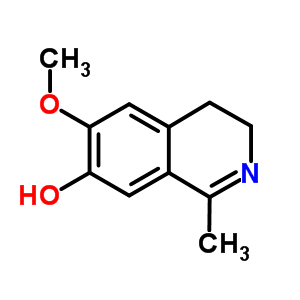 1-Methyl-7-hydroxy-6-methoxy-3,4-dihydroisoquinoline Structure,4602-70-4Structure