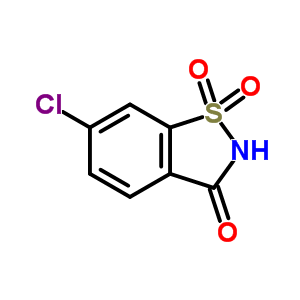 6-Chloro-1,2-benzisothiazol-3(2h)-one 1,1-dioxide Structure,46149-10-4Structure