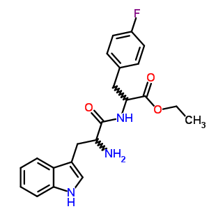 Ethyl 2-[[2-amino-3-(1h-indol-3-yl)propanoyl]amino]-3-(4-fluorophenyl)propanoate Structure,4615-99-0Structure