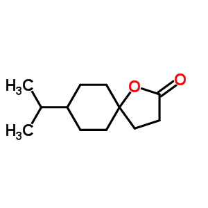 1-Oxaspiro[4.5]decan-2-one, 8-(1-methylethyl)-, trans- Structure,4625-90-5Structure