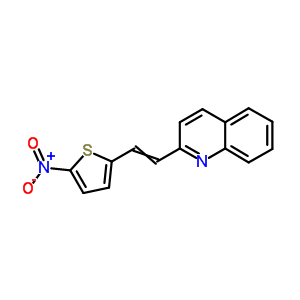 2-[2-(5-Nitrothiophen-2-yl)ethenyl]quinoline Structure,4667-34-9Structure