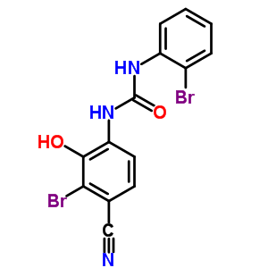 1-(3-Bromo-4-cyano-2-hydroxy-phenyl)-3-(2-bromophenyl)urea Structure,468064-37-1Structure