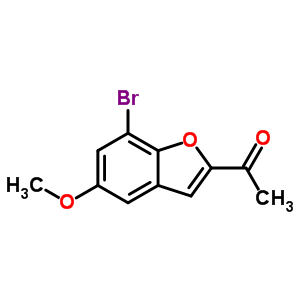 1-(7-Bromo-5-methoxy-1-benzofuran-2-yl)-1-ethanone Structure,4723-94-8Structure