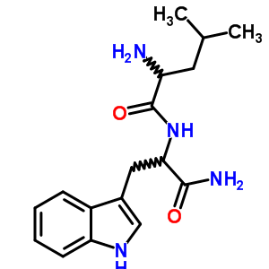 2-Amino-n-[1-carbamoyl-2-(1h-indol-3-yl)ethyl]-4-methyl-pentanamide Structure,47295-55-6Structure