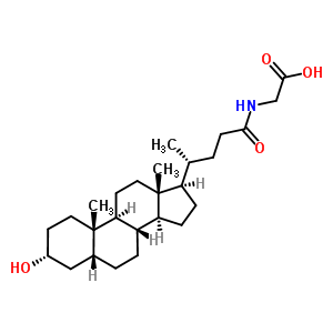 N-[(3a,5b)-3-hydroxy-24-oxocholan-24-yl]-glycine Structure,474-74-8Structure