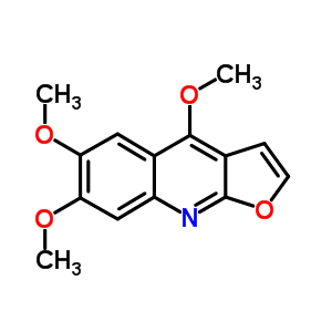 Furo(2,3-b)quinoline, 4,6,7-trimethoxy- Structure,484-08-2Structure