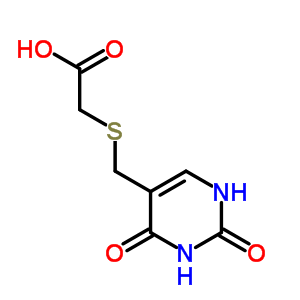 Acetic acid,2-[[(1,2,3,4-tetrahydro-2,4-dioxo-5-pyrimidinyl)methyl]thio]- Structure,4874-01-5Structure