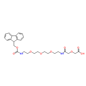 1-(9H-fluoren-9-yl)-3,17-dioxo-2,7,10,13,19-pentaoxa-4,16-diazahenicosan-21-oic acid Structure,489427-26-1Structure