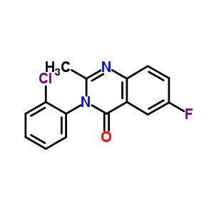 3-(2-Chloro-phenyl)-6-fluoro-2-methyl-3h-quinazolin-4-one Structure,49579-12-6Structure