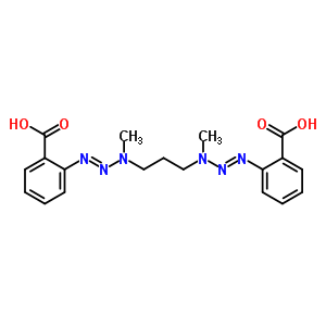 2-[3-[(2-Carboxyphenyl)diazenyl-methyl-amino]propyl-methyl-amino]diazenylbenzoic acid Structure,49638-62-2Structure