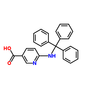 6-三苯甲游基氨基-煙酸結(jié)構(gòu)式_49647-10-1結(jié)構(gòu)式