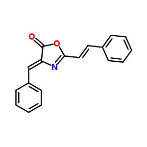 5(4H)-oxazolone,2-[(1e)-2-phenylethenyl]-4-(phenylmethylene)-, (4z)- Structure,49659-69-0Structure