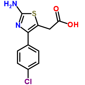 [2-Amino-4-(4-chloro-phenyl)-thiazol-5-yl]-acetic acid Structure,49779-99-9Structure