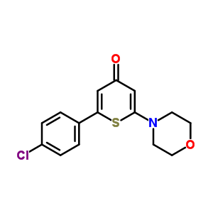 2-(4-Chlorophenyl)-6-morpholin-4-yl-thiopyran-4-one Structure,500169-20-0Structure