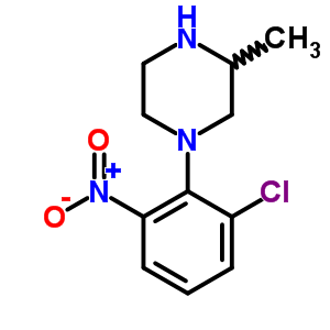 1-{2-Chloro-6-nitrophenyl }-3-methylpiperazine Structure,500210-07-1Structure