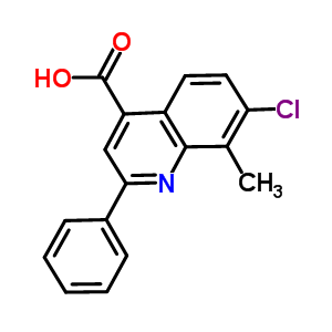 7-Chloro-8-methyl-2-phenylquinoline-4-carboxylic acid Structure,500346-26-9Structure