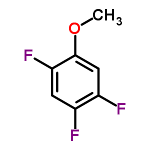 2,4,5-三氟苯甲醚結(jié)構(gòu)式_5006-38-2結(jié)構(gòu)式