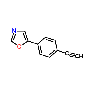 5-(4-乙炔苯基)-1,3-噁唑結(jié)構(gòu)式_501944-63-4結(jié)構(gòu)式