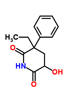 4-Hydroxy-2-ethyl-2-phenylglutarimide Structure,50275-60-0Structure