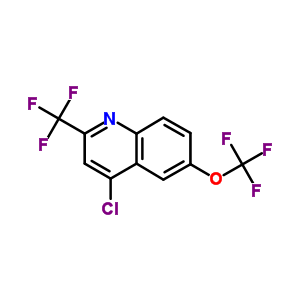 4-Chloro-6-(trifluoromethoxy)-2-(trifluoromethyl)quinoline Structure,503148-24-1Structure