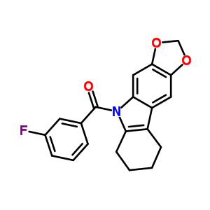 5-(3-Fluorobenzoyl)-6,7,8,9-tetrahydro-5h-1,3-dioxolo[4,5-b]carbazole Structure,50332-20-2Structure