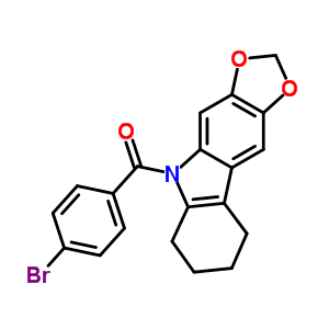 5-(4-Bromobenzoyl)-6,7,8,9-tetrahydro-5h-1,3-dioxolo[4,5-b]carbazole Structure,50332-23-5Structure