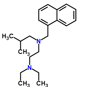 N,n-diethyl-n’-(2-methylpropyl)-n’-(1-naphthalenylmethyl)-1,2-ethanediamine Structure,50341-73-6Structure