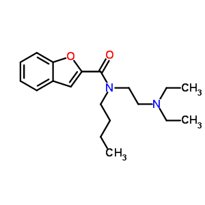 N-butyl-n-[2-(diethylamino)ethyl ]-2-benzofurancarboxamide Structure,50341-80-5Structure