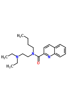 N-butyl-n-[2-(diethylamino)ethyl ]-2-quinolinecarboxamide Structure,50341-82-7Structure