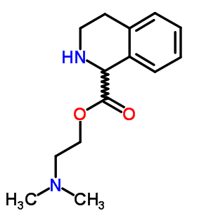 1,2,3,4-Tetrahydro-3-isoquinolinecarboxylic acid [2-(dimethylamino)ethyl ] ester Structure,50341-98-5Structure