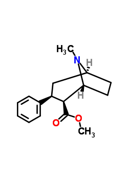 (1R,2s,3s,5s)-8-methyl-3-phenyl-8-azabicyclo[3.2.1]octane-2-carboxylic acid methyl ester Structure,50372-80-0Structure