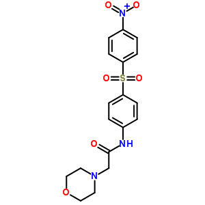 4-Morpholineacetamide,n-[4-[(4-nitrophenyl)sulfonyl]phenyl]- Structure,50385-16-5Structure