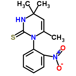 3,4-Dihydro-1-(o-nitrophenyl)-4,4,6-trimethyl-2(1h)-pyrimidinethione Structure,50403-73-1Structure