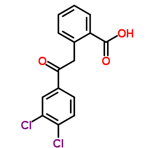 2-(3,4-Dichloro-β-oxophenethyl)benzoic acid Structure,50439-10-6Structure