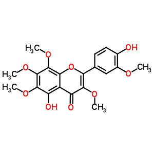 5,4’-Dihydroxy-3,6,7,8,3’-pentamethoxyflavone Structure,50439-47-9Structure