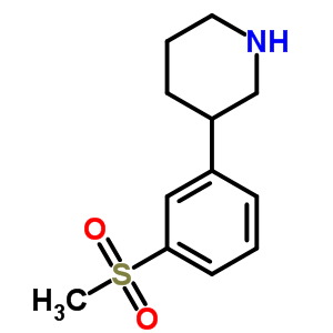 3S-(-)-3-3-(甲烷磺?；?苯基哌啶酒石酸結(jié)構(gòu)式_504398-38-3結(jié)構(gòu)式