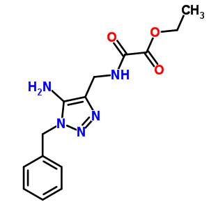 Acetic acid, [[[5-amino-1-(phenylmethyl)-1h-1,2, 3-triazol-4-yl]methyl]amino]oxo-, ethyl ester Structure,50486-80-1Structure