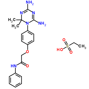 2-[4-(4,6-Diamino-2,2-dimethyl-1,3,5-triazin-1-yl)phenoxy]-n-phenyl-acetamide Structure,50507-94-3Structure