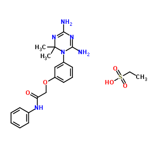 2-[3-(4,6-Diamino-2,2-dimethyl-1,3,5-triazin-1-yl)phenoxy]-n-phenyl-acetamide Structure,50508-00-4Structure