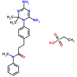 3-[4-(4,6-Diamino-2,2-dimethyl-1,3,5-triazin-1-yl)phenyl]-n-methyl-n-phenyl-propanamide Structure,50508-08-2Structure