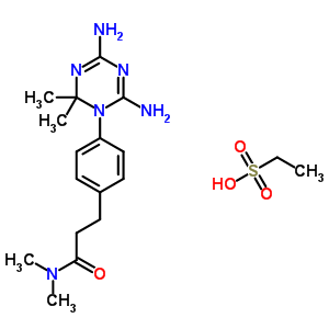 3-[4-(4,6-Diamino-2,2-dimethyl-1,3,5-triazin-1-yl)phenyl]-n,n-dimethyl-propanamide Structure,50508-09-3Structure